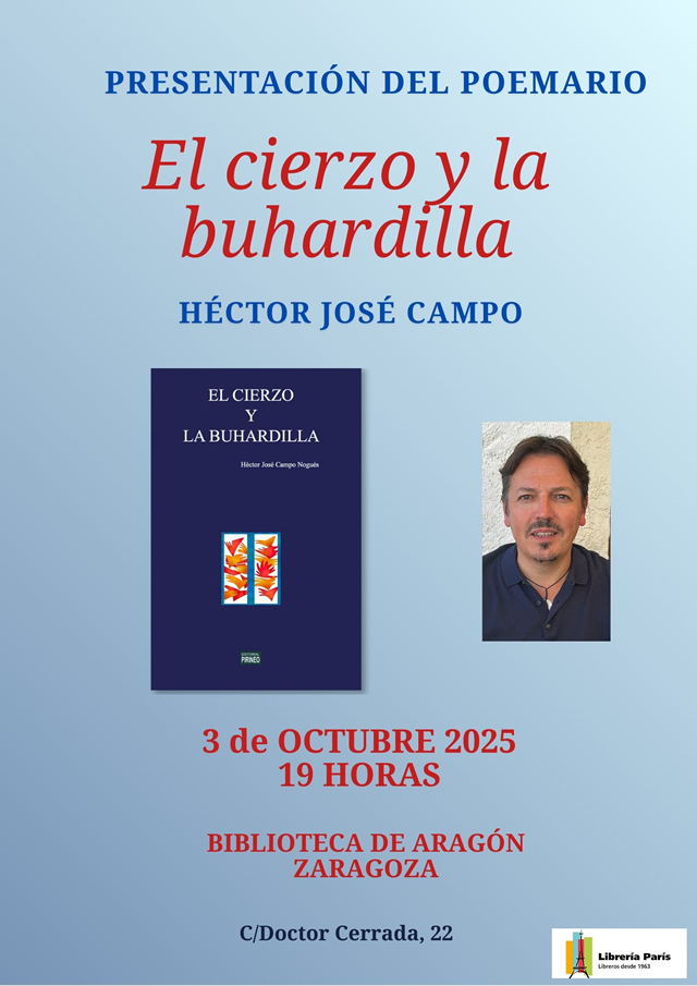 Héctor Campo presenta el poemario 'El cierzo y la buhardilla'